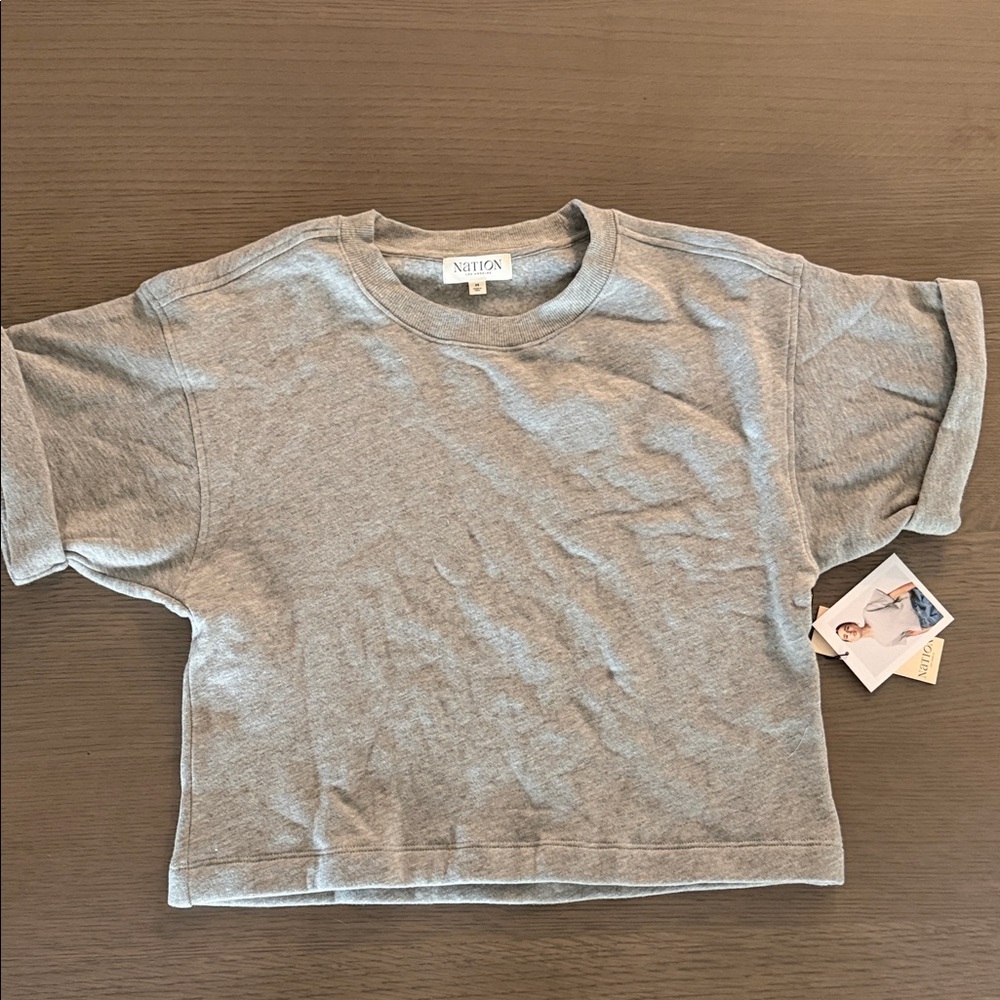Nation short sleeve sweater
